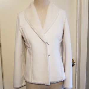 White House Black Market faux suede jacket size XS